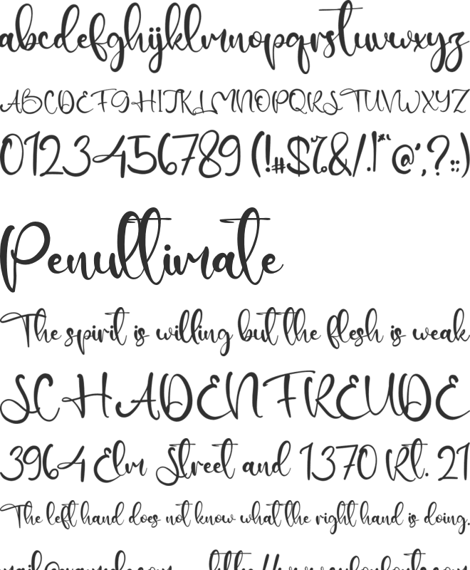 Cathedrall font preview