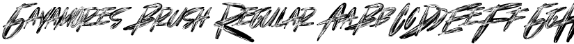 Gayamores Brush Regular font