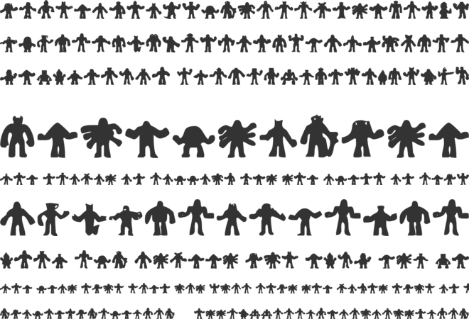 Kinnihuman font preview