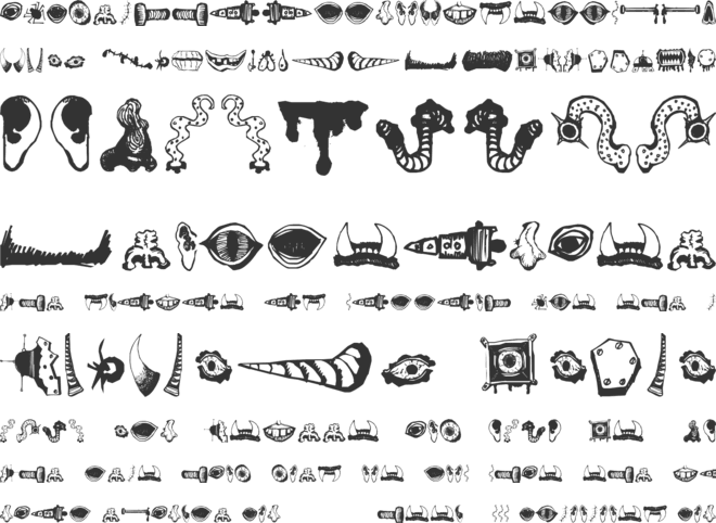 MonsterMasher font preview