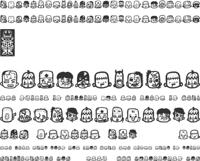 zombiz font preview
