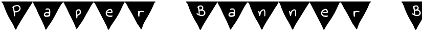 Paper Banner Bold font