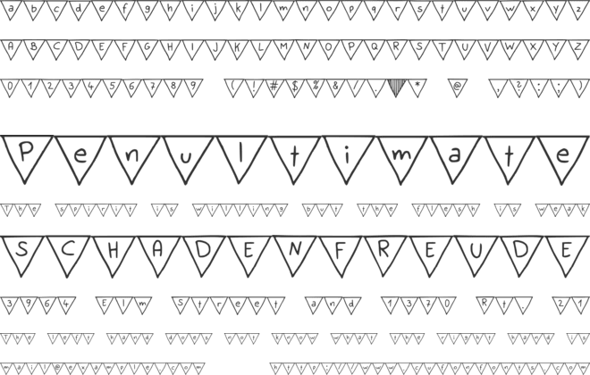 Paper Banner font preview