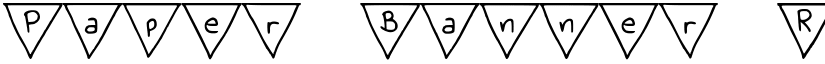Paper Banner Regular font