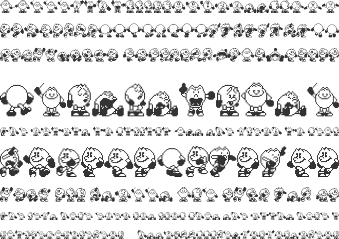 Pac-Man 2 The New Adventures font preview