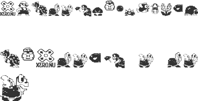 MarioBros font preview