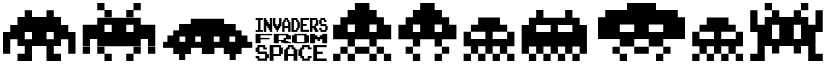 invaders from space invaders from space font