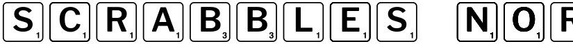 Scrabbles normal font