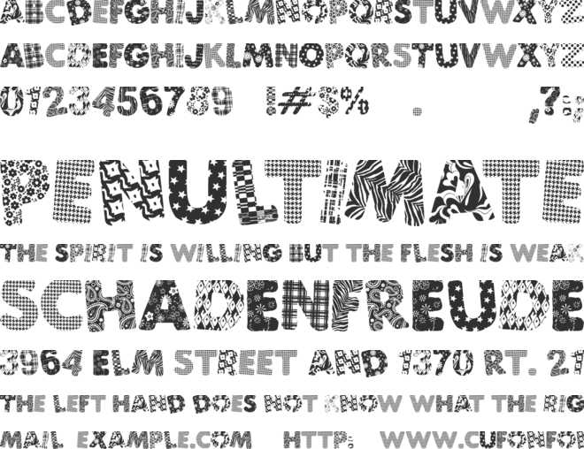 PatchFun font preview