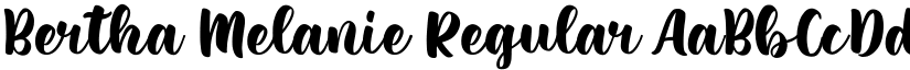 Bertha Melanie Regular font