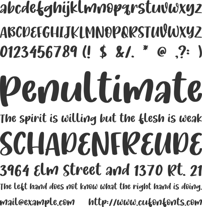 Kids On The Moon font preview