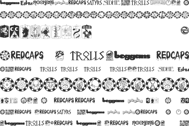 Changeling Dingbats font preview