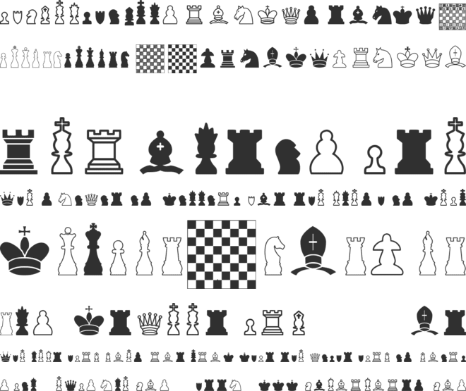 Chess TFB font preview