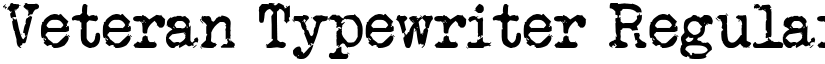 Veteran Typewriter Regular font