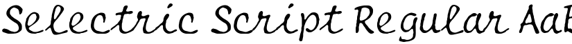 Selectric Script Regular font