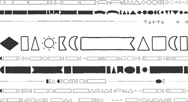 Garlic Salt Extras font preview