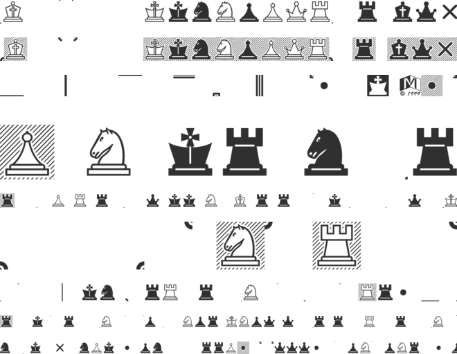 Chess Lucena font preview