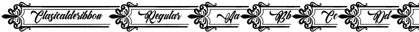Clasicalderibbon Regular font