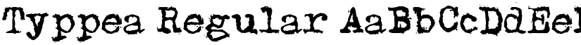 Typpea Regular font