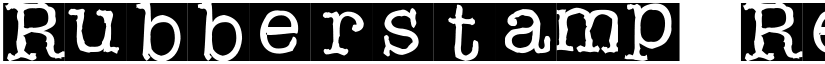 Rubberstamp Regular font
