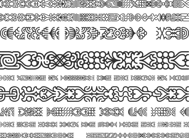 Line Dings (BRK) font preview