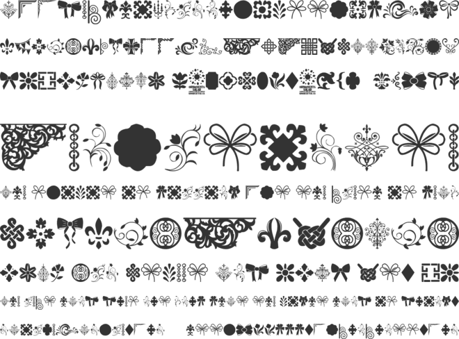 Ornaments Salad font preview