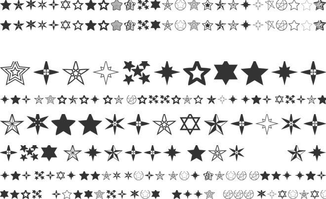 Estrellass TFB font preview