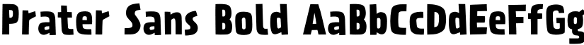 Prater Sans Bold font
