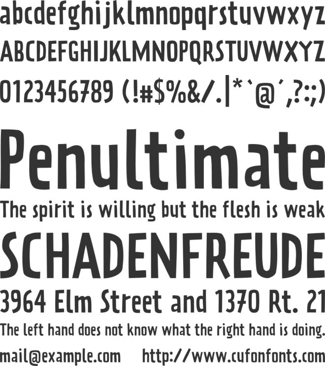 Prater Sans font preview