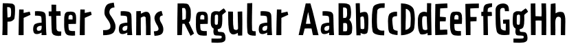Prater Sans Regular font