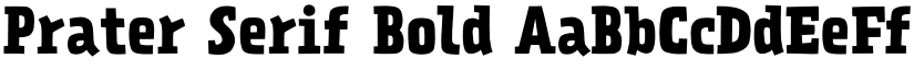 Prater Serif Bold font