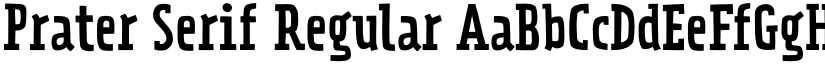Prater Serif Regular font