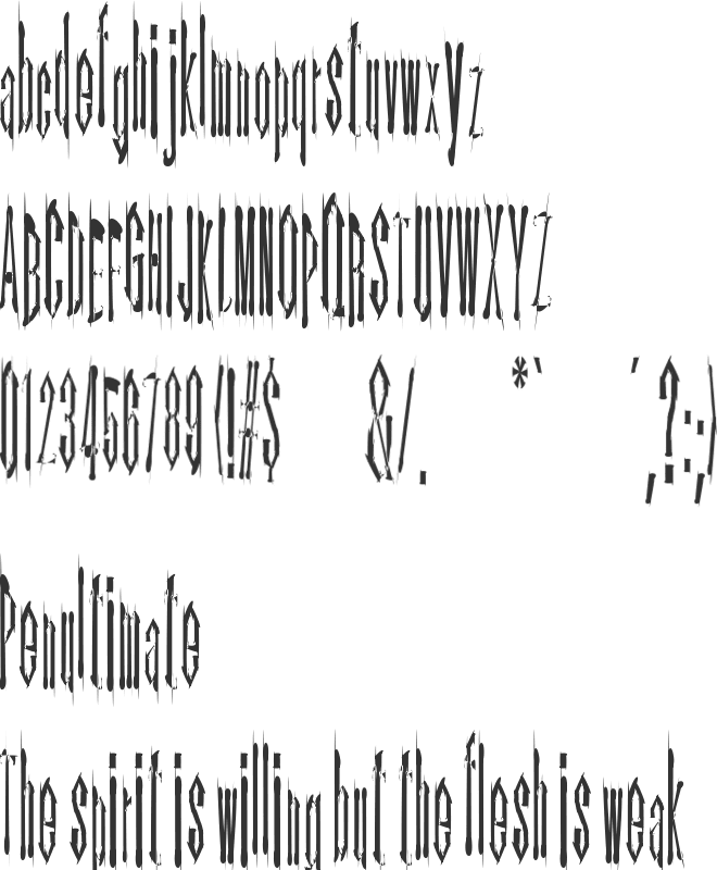 Kinderfeld font preview