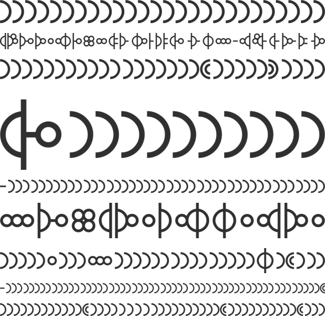 Morse01 font preview