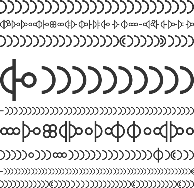 Morse01 font preview