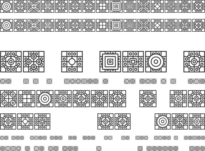 Filling font preview