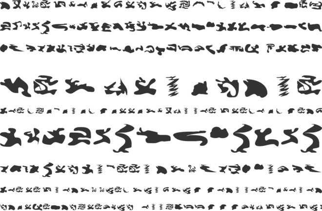 CISF Camouflage Kit font preview