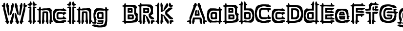 Wincing BRK font
