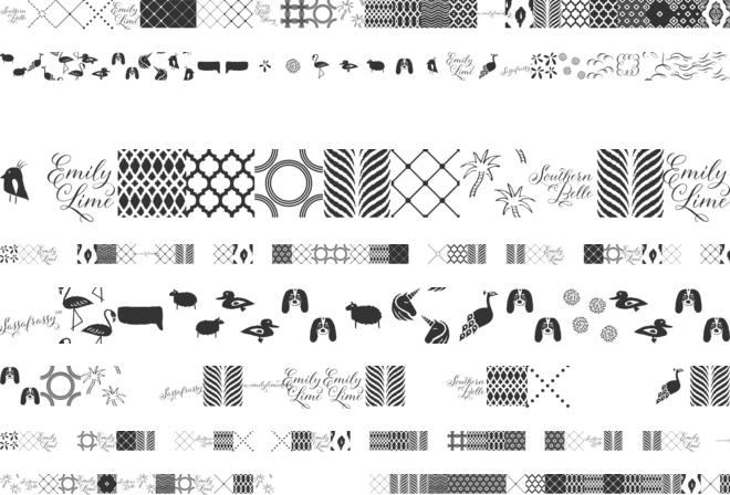 Sassafrassy Patterns font preview