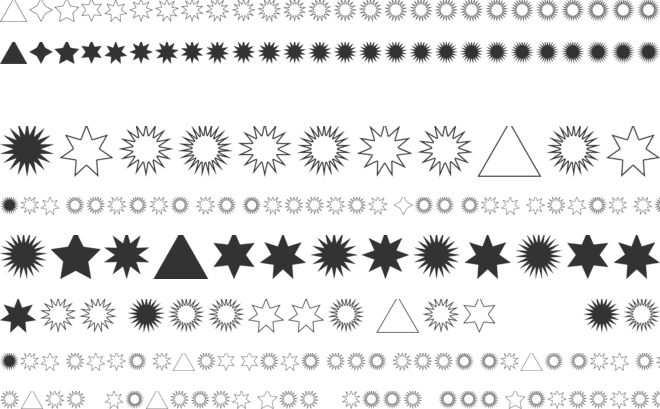 Estrellas TFB font preview