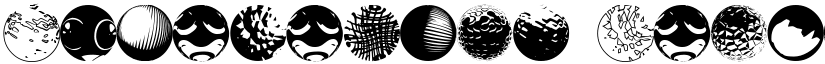 52 Sphereoids Regular font