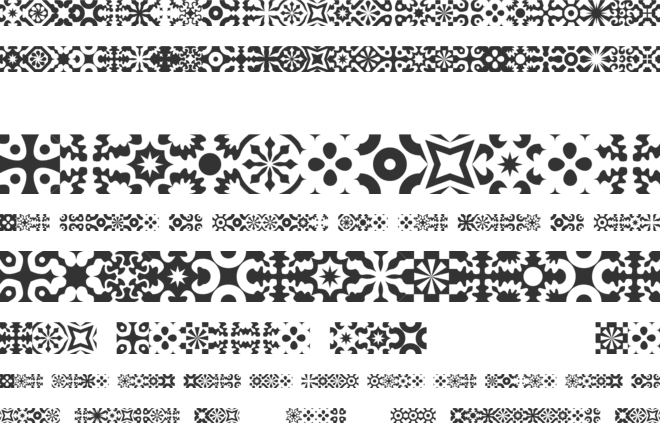 kitchen tile font preview