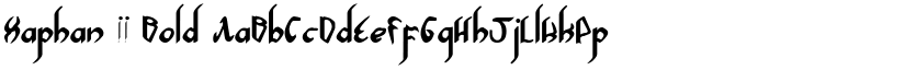 Xaphan II Bold font