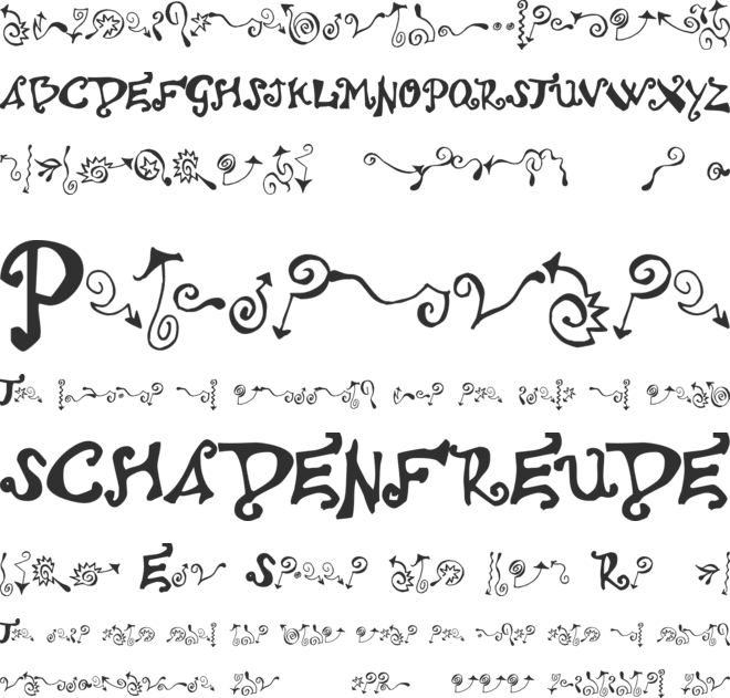Polywog font preview