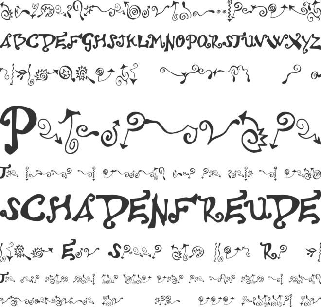 Polywog font preview