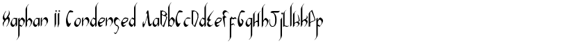 Xaphan II Condensed font