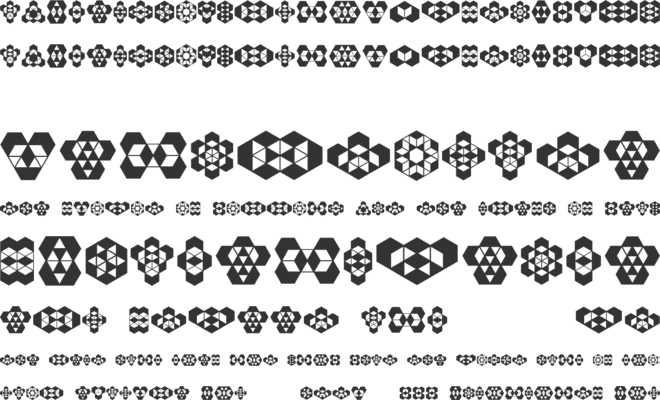 Hexagonos font preview