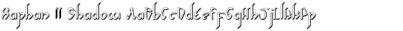 Xaphan II Shadow font
