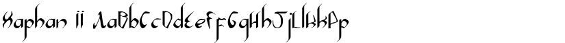 Xaphan II font