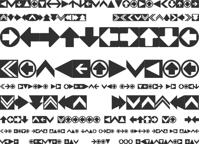 4rrows font preview